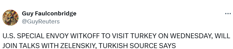 Спецпосланник Трампа Стив Уиткофф завтра примет участие в переговорах с Зеленским в Турции — фото 1