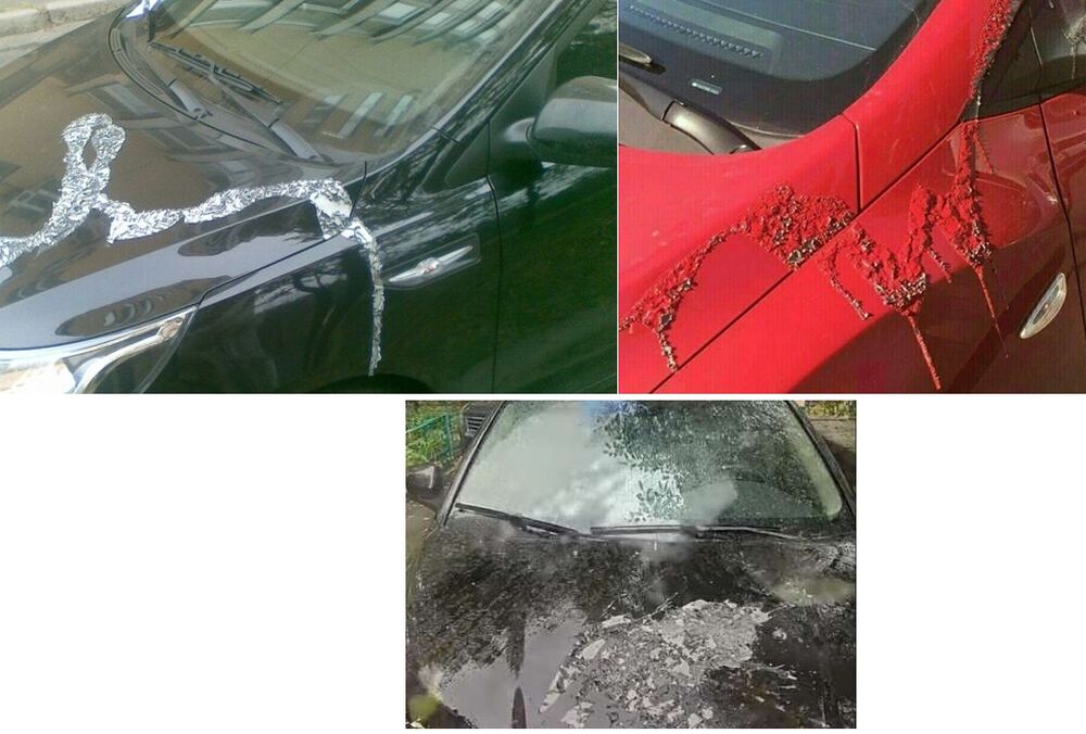 Кислотная атака: в Киеве автомобили один за другим обливают химикатами