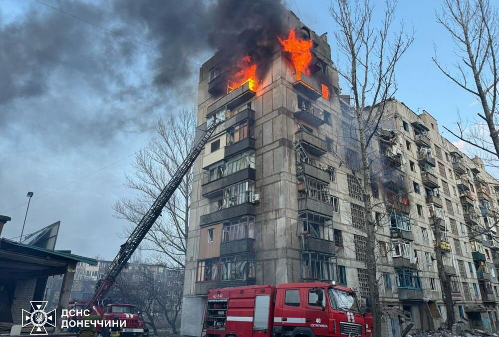 Росіяни масовано обстріляли Костянтинівку