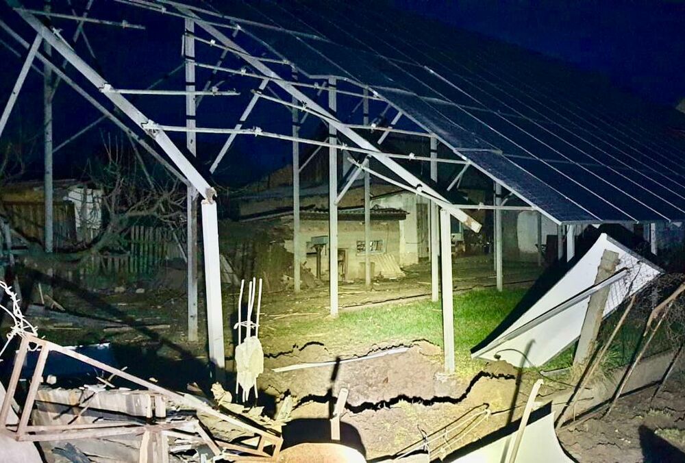 Никополь попал под мощный обстрел