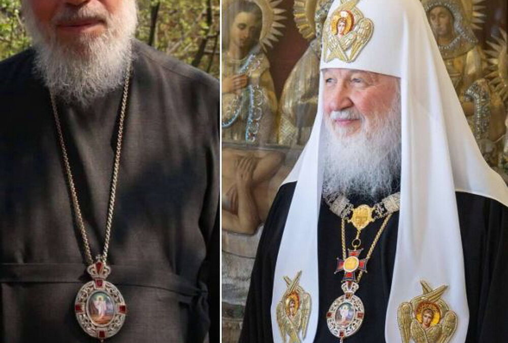 Патріарх Кирило з'явився на публіці з панагією, яку вкрали в українського митрополита