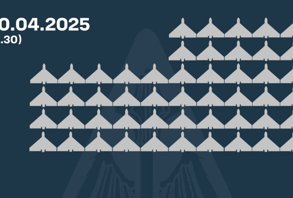 Над Україною збили 50 зі 108 запущених Росією дронів: бойова робота триває