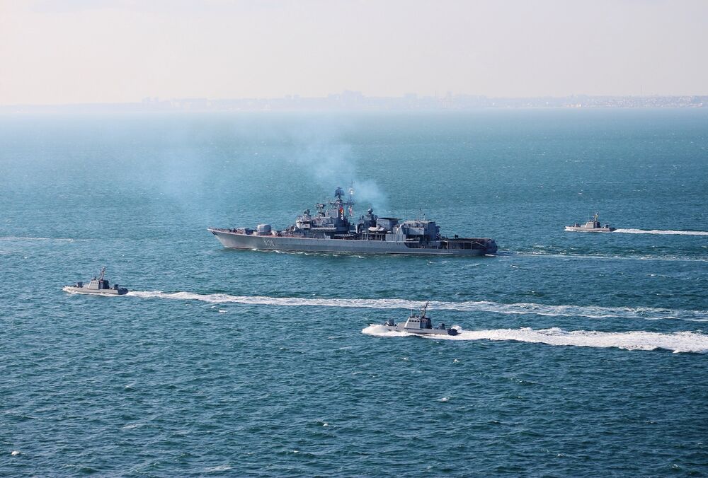 Украинские ВМС в Черном море провели совместные военные учения с противоминной группой НАТО