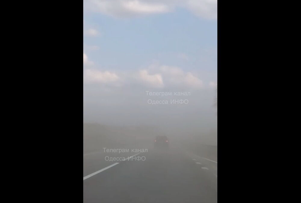 Украину накрывает пыльная буря: видео