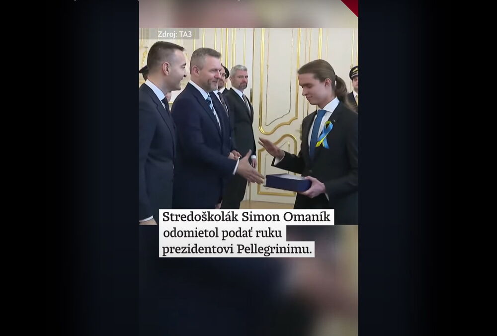 Словацький школяр відмовився тиснути руку проросійському президенту Пеллегріні: відео