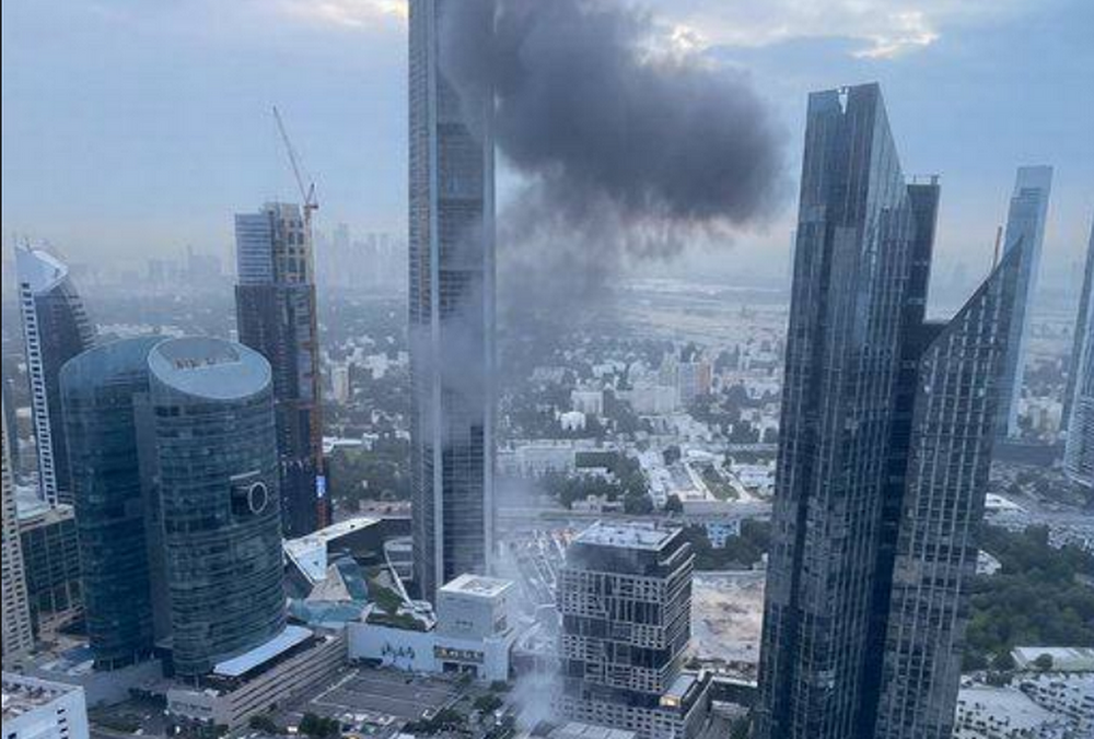 Дрон атаковал здание международного финансового центра в Дубае