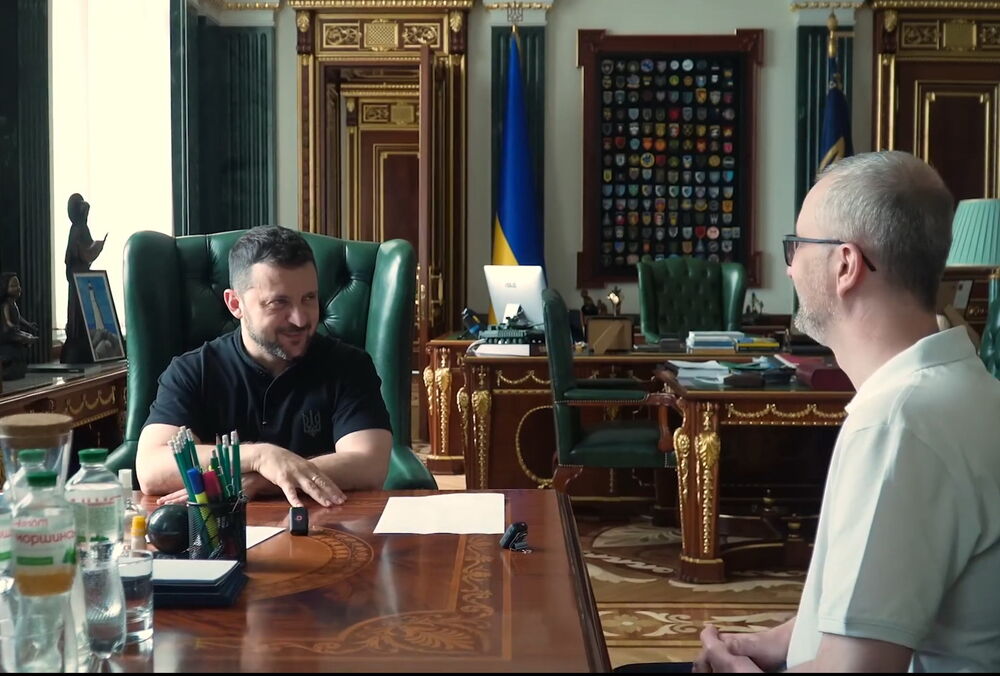 Зеленський зустрівся із заступником голови Меджлісу кримськотатарського народу Наріманом Джеляловим