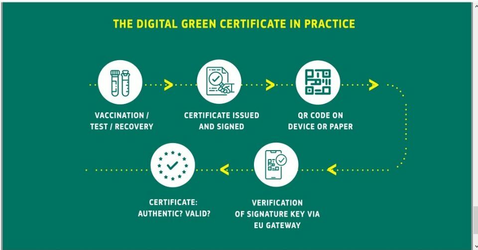 Еврокомиссия предлагает создать цифровой зеленый сертификат для безопасного передвижения в условиях пандемии 