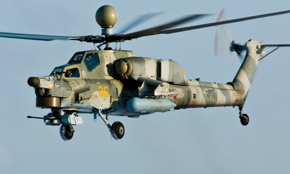 В Воронежской области разбился российский военный вертолет