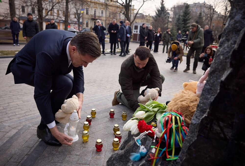 Зеленский и Рютте приехали в Харьков