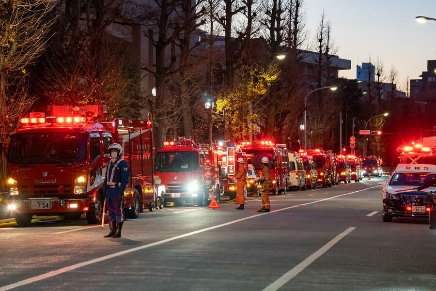 В Японии загорелась резиденция бывшего премьер-министра