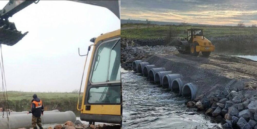 На Херсонщині відновлюють переправу через річку Інгулець