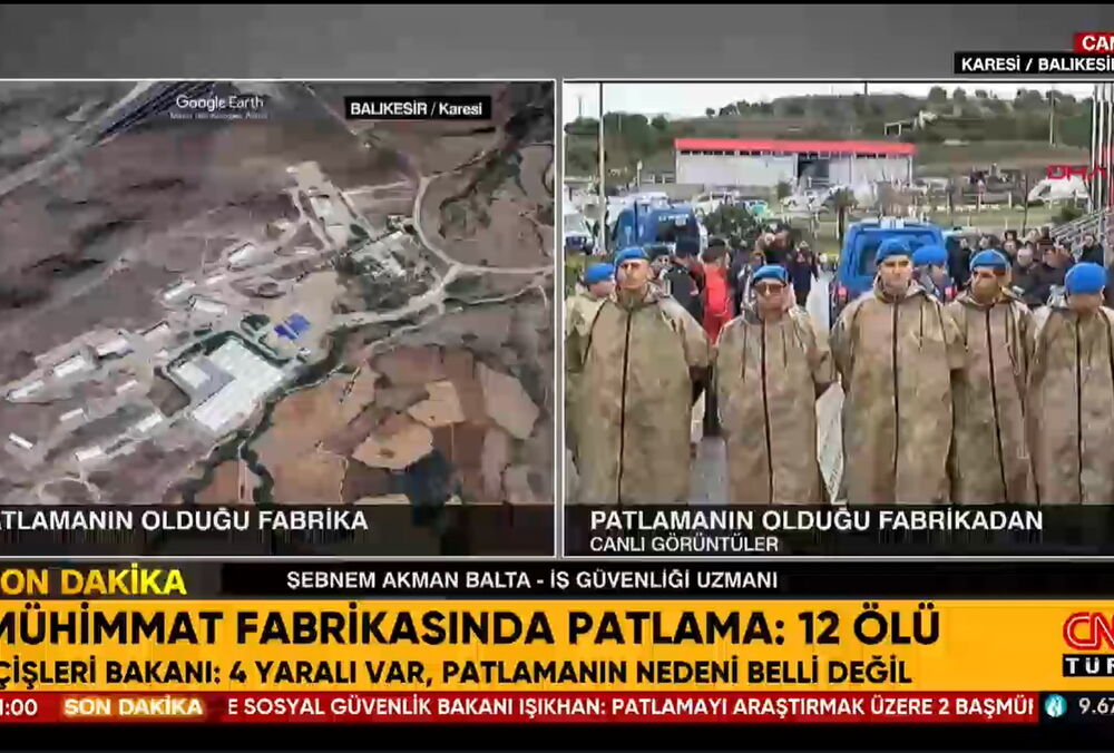 В Турции прогремел взрыв на заводе по производству взрывчатки, 12 человек погибли