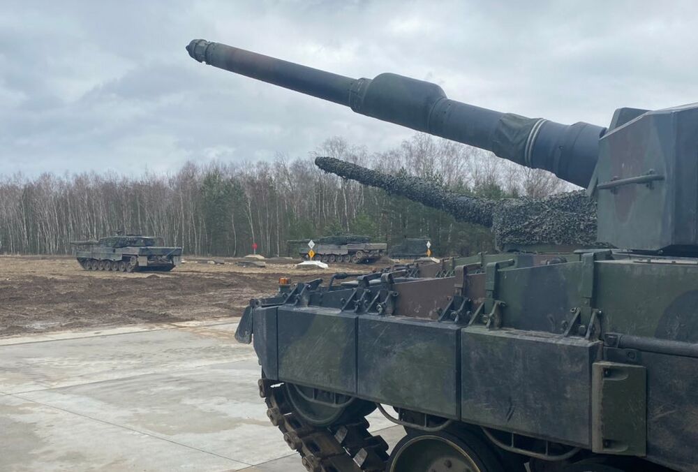 Українські військові тренуються на танках Leopard 2 у Польщі