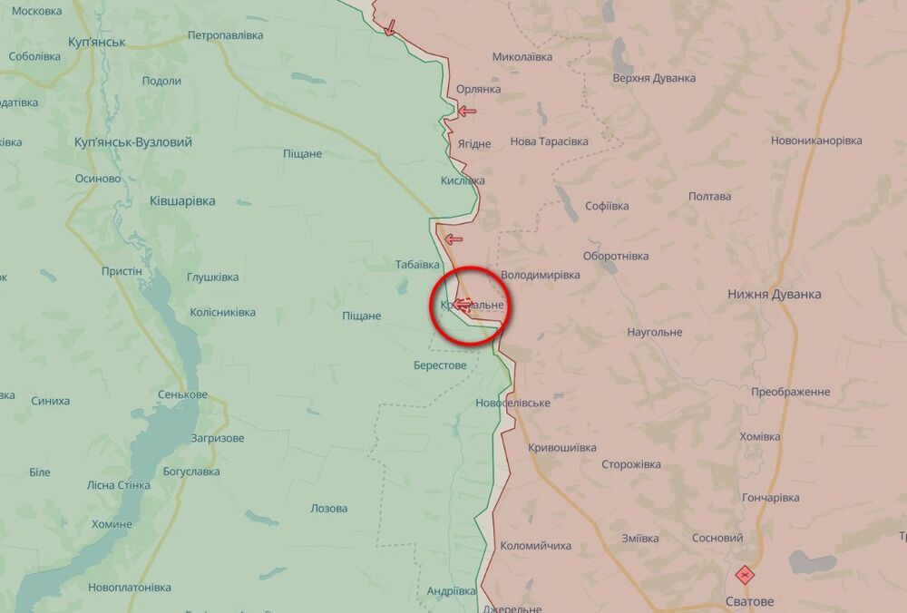 В ВСУ подтвердили отход от Крахмального в Харьковской области В ВСУ подтвердили отход от Крахмального в Харьковской области