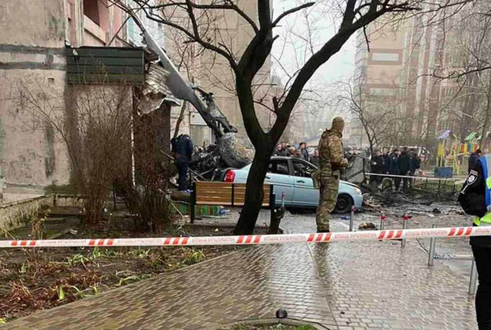 У Броварах впав вертоліт Super Puma: свідків просять звернутися до поліції