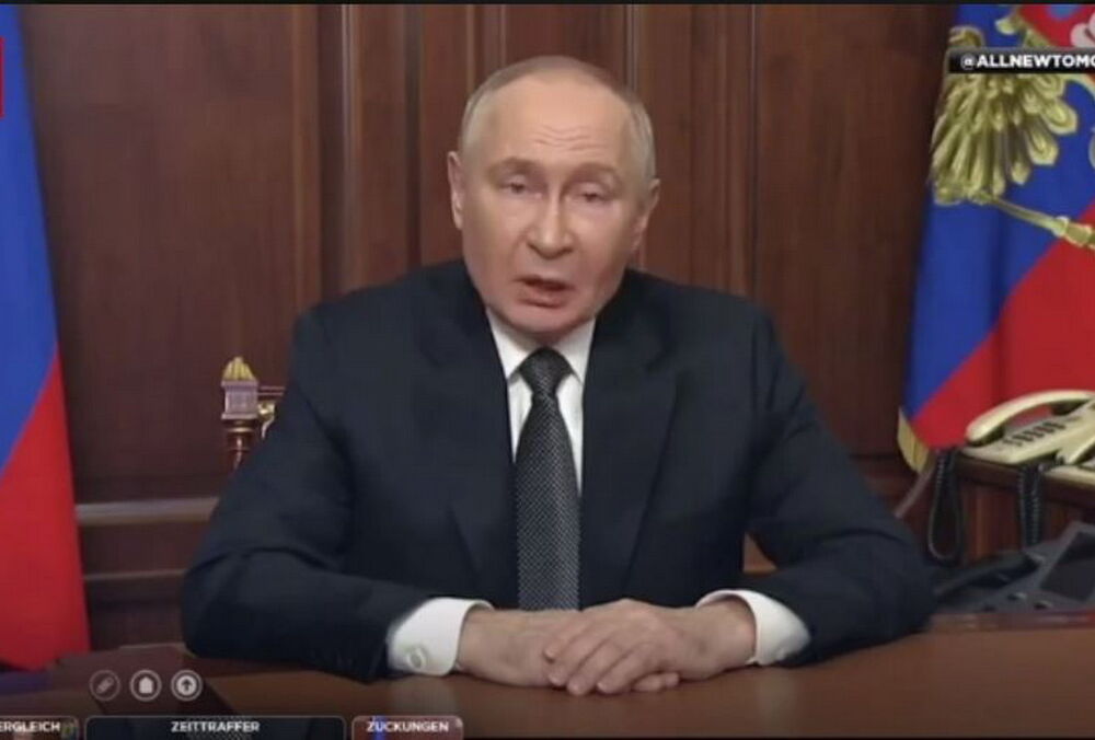 Путин ни разу не пошевелил руками во время обращения по поводу удара БРСД ”Орешник” по Днепру