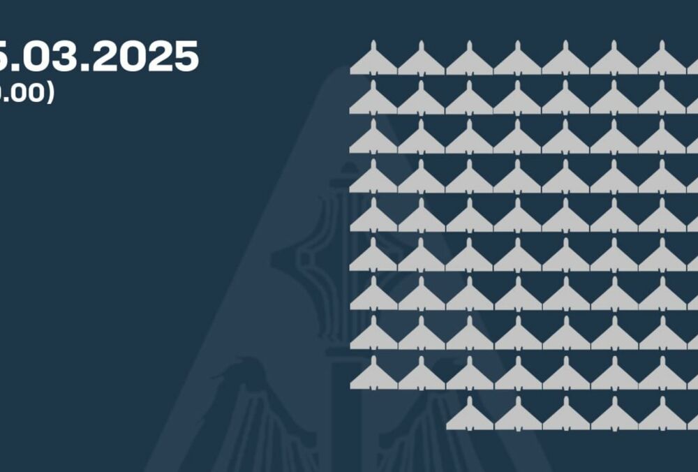 Россия атаковала Украину при помощи 139 ударных дронов, 78 из них были сбиты