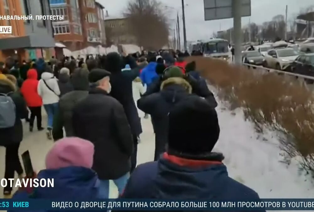 Протести в Росії 31 січня: добірка — ВІДЕО
