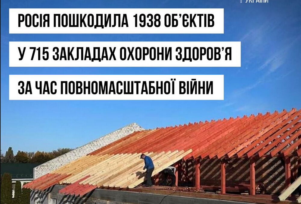 Росія з початку вторгнення зруйнувала близько 300 медичних об'єктів