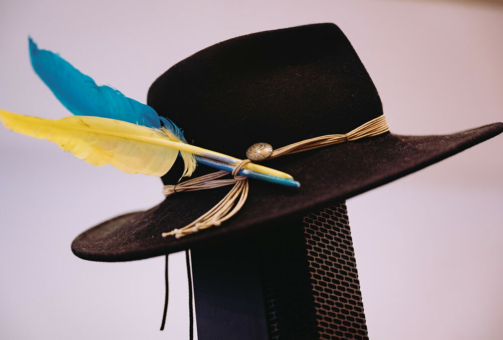 Один із братів Калкіних (”Один Вдома”) на відкритті української галереї в Нью-Йорку