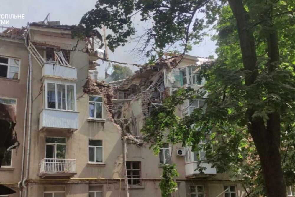 ”Шахеды” повредили жилой дом в Суммах 