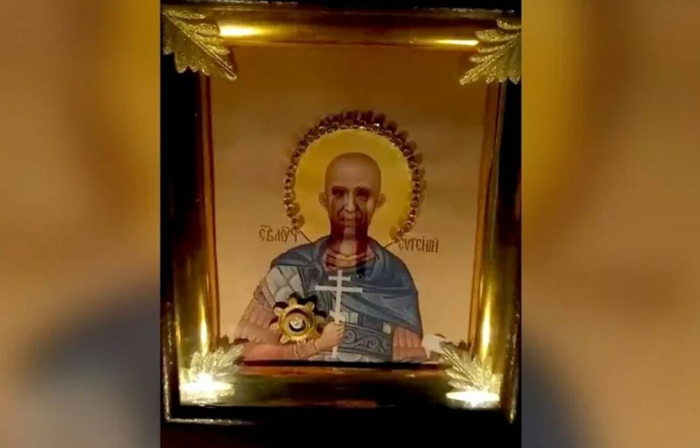 У мережі насмішили іконою Пригожина, що мироточить: відео