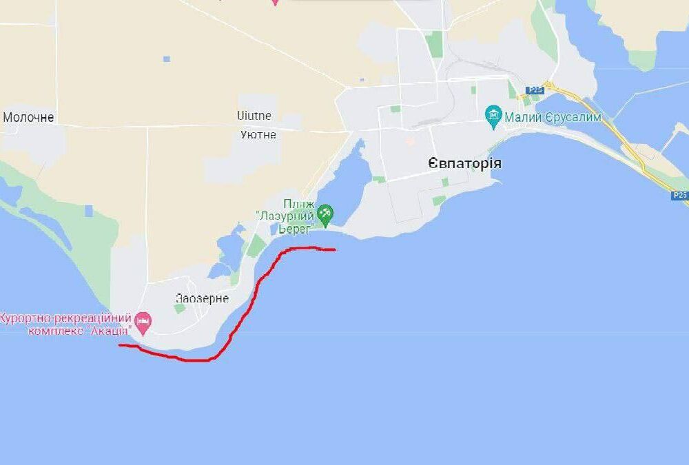 Санатории в районе Евпатории не откроются в мае: оккупанты перерыли пляжи  Санатории в районе Евпатории не откроются в мае: оккупанты перерыли пляжи