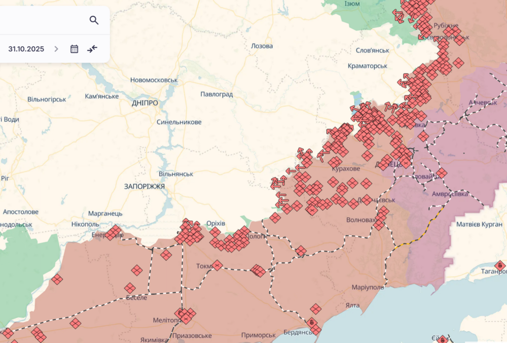 Росіяни просунулися у Запорізькій та Донецькій областях, - DeepState