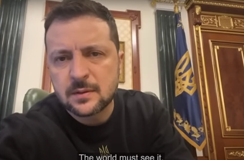 Зеленский призвал лидеров отреагировать на жестокое убийство россиянами украинца