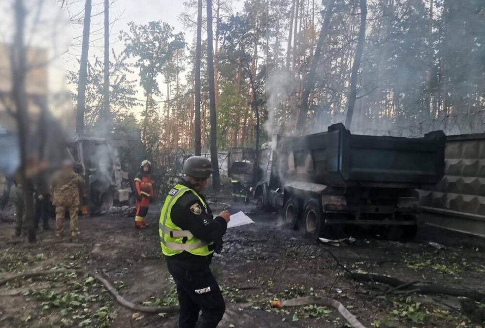 У поліції показали наслідки ворожої атаки по Київській області