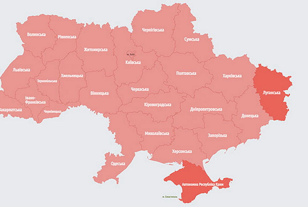 Тревога по всей Украине объявлена из-за вылета МиГ в Беларуси