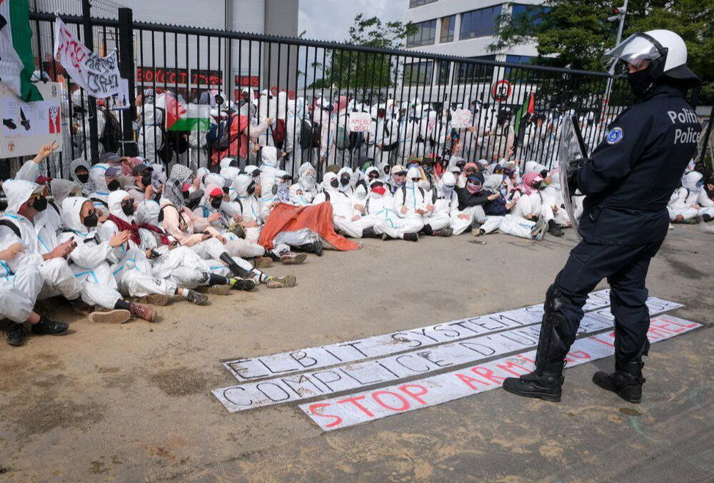 Пропалестинські активісти пошкодили українську бронетехніку у Бельгії