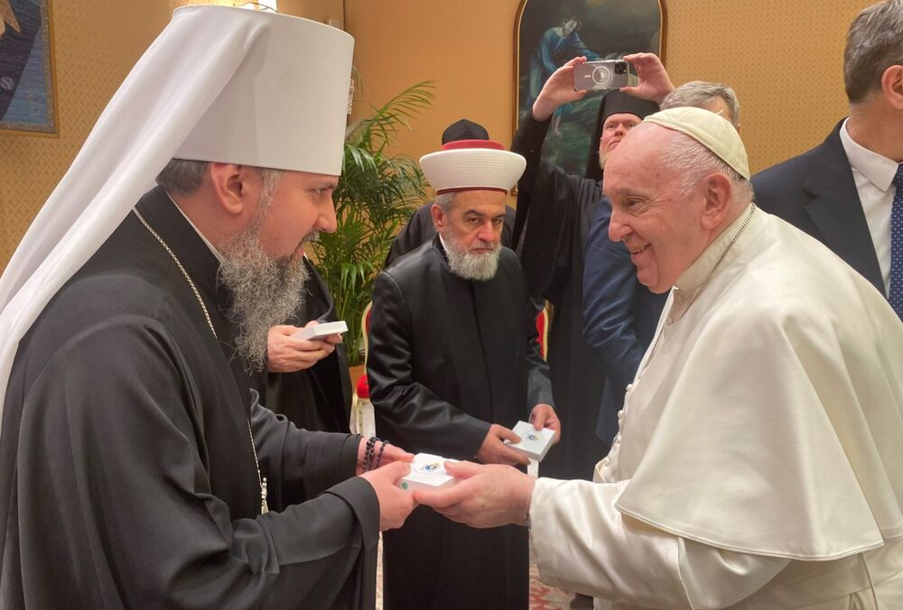  Главы церквей Украины встретились с Папой Римским