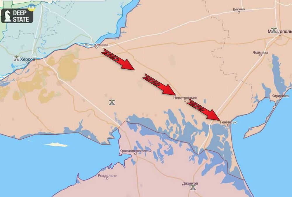 Коллаборанты бегут из Новой Каховки в сторону Крыма Коллаборанты бегут из Новой Каховки в сторону Крыма