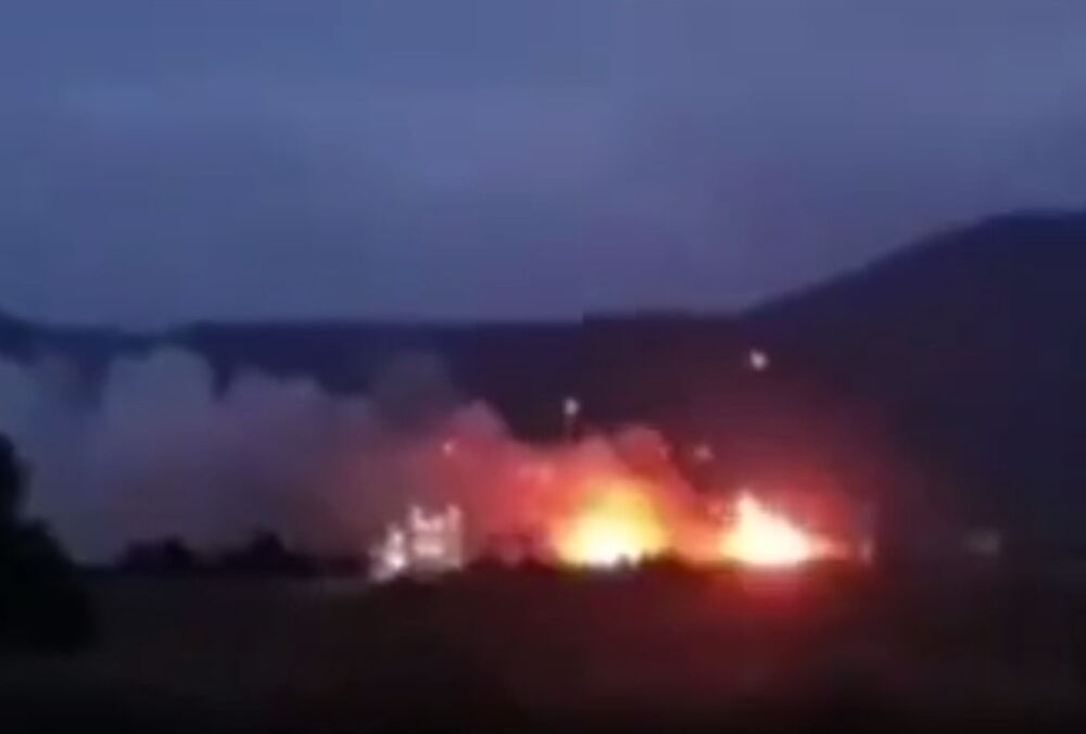 У Криму горить полігон із боєприпасами