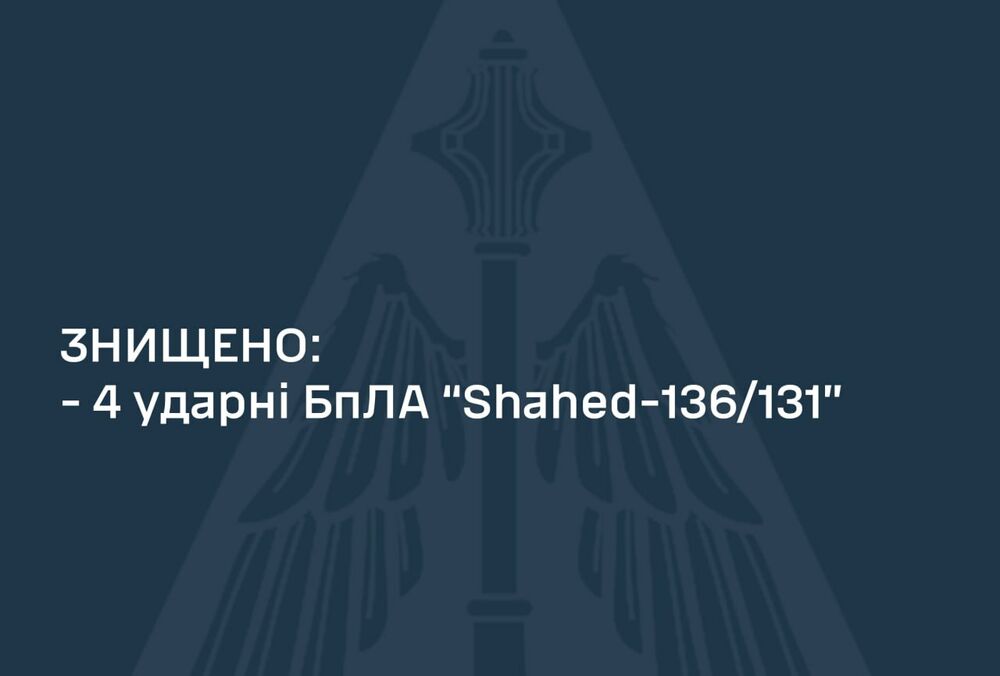 Вночі в Україні працювала ППО: збито 4 дрони