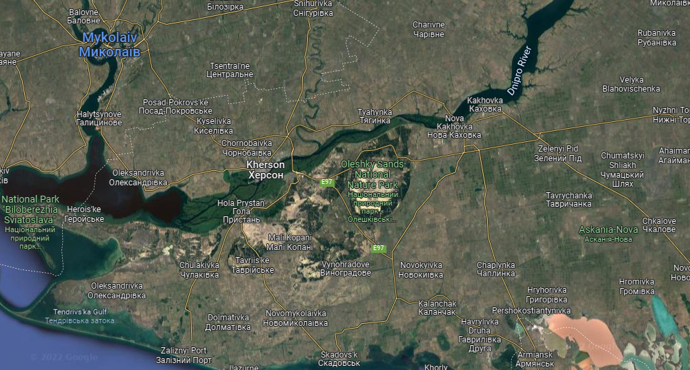 ЗСУ та партизани підірвали ворожу переправу біля Нової Каховки