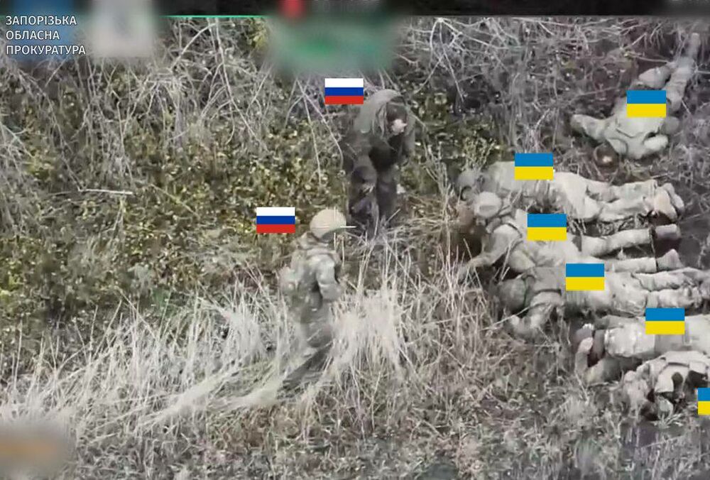 Россияне казнили в Запорожье пятерых пленных бойцов ВСУ