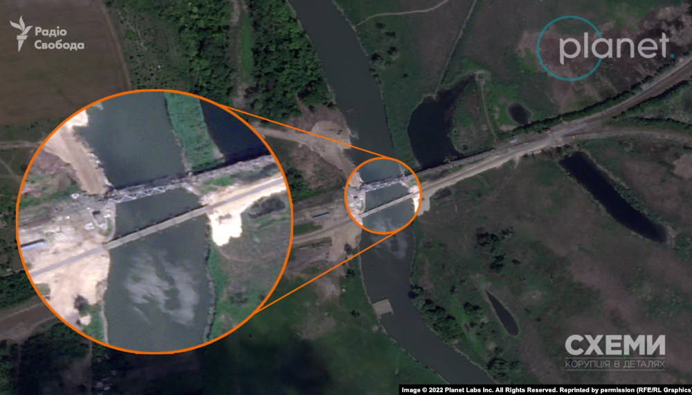 Росія добудувала переправу на Харківщині, її можна використовувати