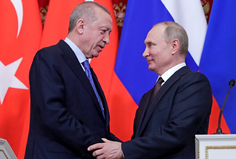 СМИ узнали, какой вопрос будет главным на встрече Путина и Эрдогана 