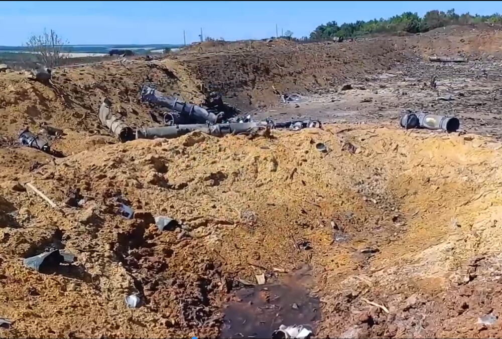 Появились кадры последствий атаки по складу боеприпасов в Воронежской области 7 июля: видео