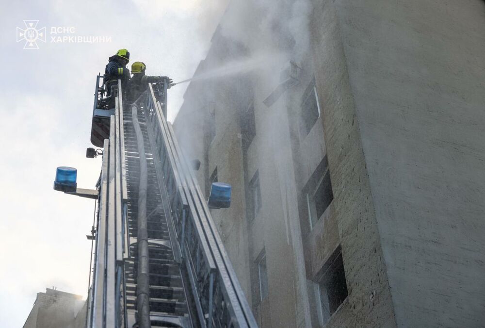 Російські безпілотники масовано атакували Харків