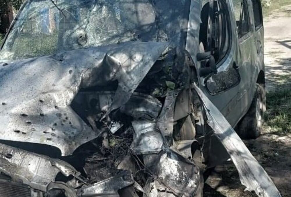 Росіяни дроном атакували цивільний автомобіль на Херсонщині