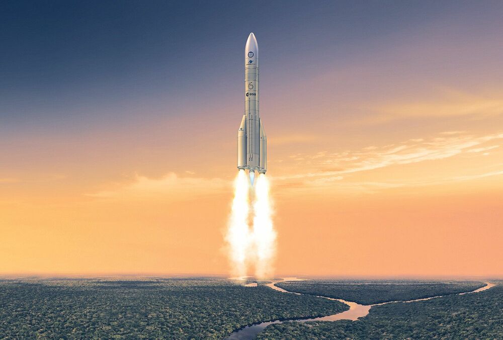 В Ростове-на-Дону российские ПВОшники пытались сбить вторую ступень ракеты Ariane 6: видео