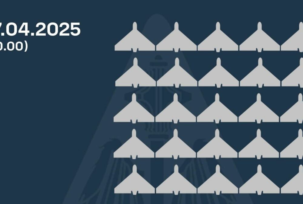 Росія в ніч на 17 квітня атакувала Україну 75 дронами та 5 ракетами
