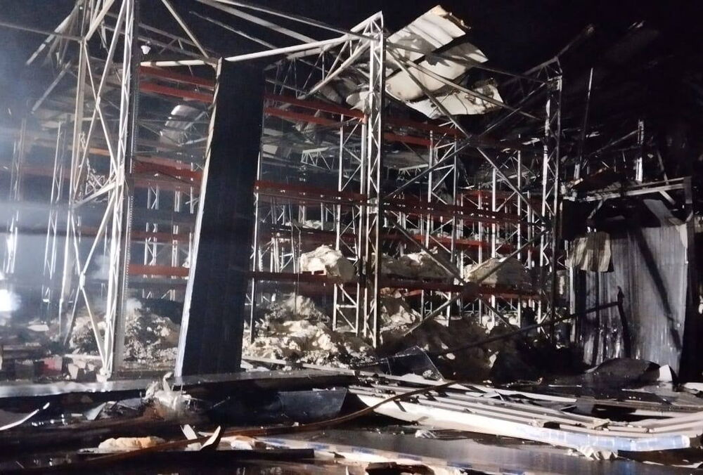 Россияне массированно ударили по промышленной зоне в Полтавской области: фото