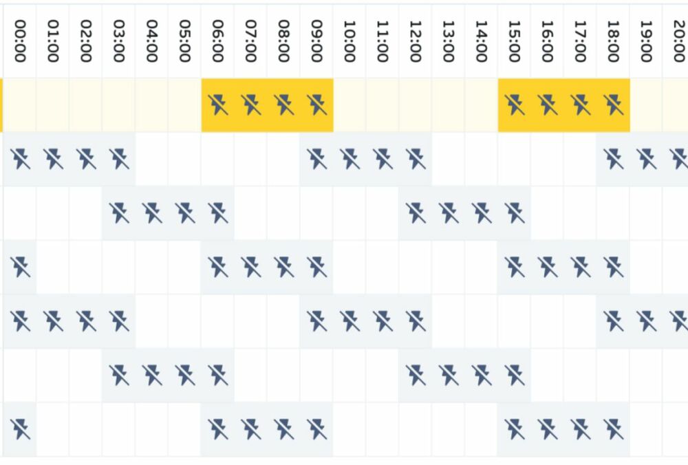 С 14 часов энергетики задействуют сразу 3 очереди отключений света