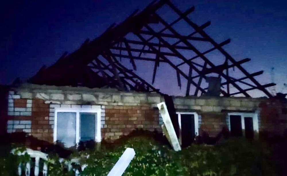 В Никополь за ночь прилетело около 40 российских снарядов