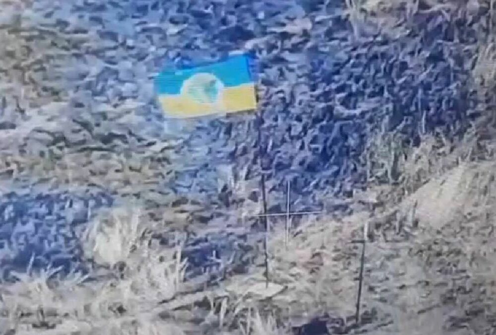 На Кинбурнской косе появился флаг Украины